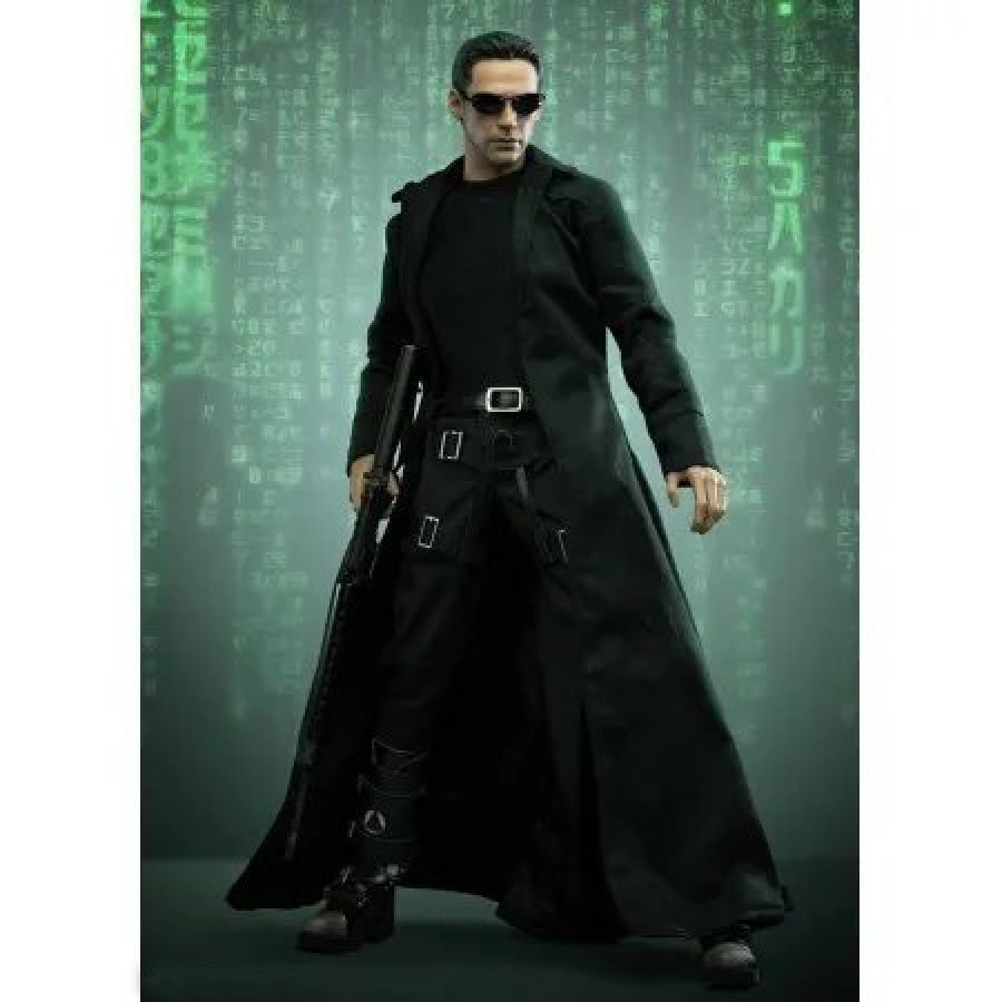 The Matrix Neo Jacket with Code Print Inner Liner Adult Costume